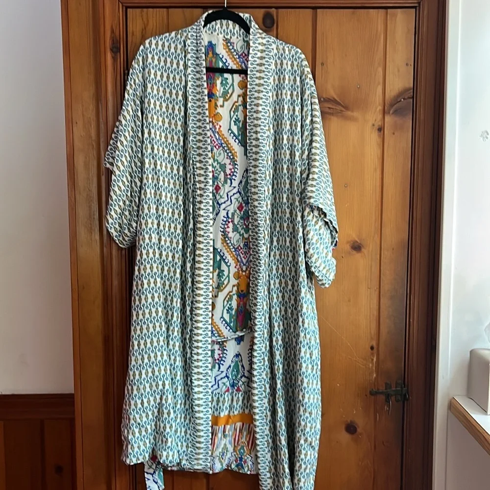 NWT Christian Siriano Reversible Kimono With Pockets Oversized Large - Picture 3 of 6